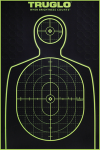 TruGlo TG13A6 Tru-See Handgun Target Black/Green Self-Adhesive Heavy Paper Fluorescent Green 6 Pack Includes Pasters TruGlo TG13A6 Tru-See Handgun Target Black/Green Self-Adhesive Heavy Paper Fluorescent Green 6 Pack Includes Pasters