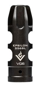 VG6 Precision Epsilon 556 SL Muzzle Brake 5.56mm 1/2"-28 Thread Stainless Steel