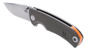 S.O.G SOG11060143 Tellus ATK3.50" Folding Clip Point Plain Stonewashed Cryo 440C SS Blade/ Olive Drab w/Orange Backspacer GRN Handle Includes Belt Clip S.O.G SOG11060143 Tellus ATK3.50" Folding Clip Point Plain Stonewashed Cryo 440C SS Blade/ Olive Drab w/Orange Backspacer GRN Handle Includes Belt Clip