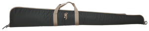 Browning 1410049152 Plainsman Shotgun Case made of 600D Polyester with Black Finish & Tan Trim/BuckMark Logo, Brushed Tricot Lining, Foam Padding & Full Length Zipper 52" L Browning 1410049152 Plainsman Shotgun Case made of 600D Polyester with Black Finish & Tan Trim/BuckMark Logo, Brushed Tricot Lining, Foam Padding & Full Length Zipper 52" L