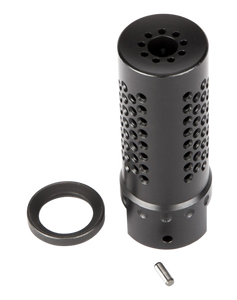 Spikes Tactical SBV1017 Dynacomp Extreme Muzzle Brake Black Nitride 416R Stainless Steel with 1/2"-28 tpi Threads & 2.25" OAL for 5.56x45mm NATO Spikes Tactical SBV1017 Dynacomp Extreme Muzzle Brake Black Nitride 416R Stainless Steel with 1/2"-28 tpi Threads & 2.25" OAL for 5.56x45mm NATO
