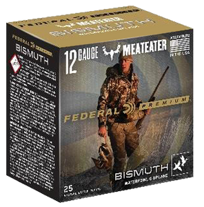 Federal PBIX1444 Premium Bismuth 12 Gauge 2.75" 1 1/4 oz 1350 fps Bismuth 4 Shot 25ea Federal PBIX1444 Premium Bismuth 12 Gauge 2.75" 1 1/4 oz 1350 fps Bismuth 4 Shot 25ea