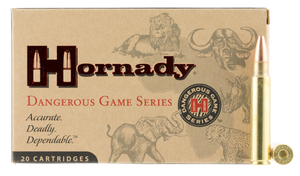 Hornady Dangerous Game Superformance Ammunition 375 Ruger 300 Grain Round Nose Solid 20RD Hornady Dangerous Game Superformance Ammunition 375 Ruger 300 Grain Round Nose Solid 20RD
