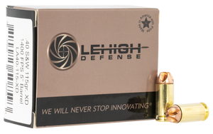 Lehigh Defense XD Ammunition 40 S&W 115 Grain Xtreme Defense Lead Free 20RD Lehigh Defense XD Ammunition 40 S&W 115 Grain Xtreme Defense Lead Free 20RD