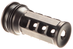 Huxwrx 1646 QD 338 Muzzle Brake Black with 5/8"-24 tpi Threads &2.30" OAL for 338 Cal AR-Platform Huxwrx 1646 QD 338 Muzzle Brake Black with 5/8"-24 tpi Threads &2.30" OAL for 338 Cal AR-Platform
