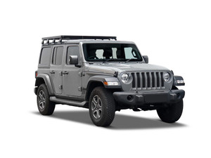 Jeep Wrangler JL 4 Door (2018-Current) Slimline II 1/2 Roof Rack Kit / Tall Jeep Wrangler JL 4 Door (2018-Current) Slimline II 1/2 Roof Rack Kit / Tall