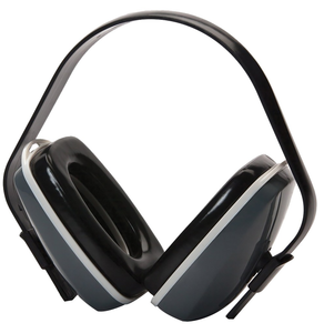 Pyramex PM2010 Ear MuffFoam 22 dB Over the Head Gray/Black Adult 1 Pair Pyramex PM2010 Ear MuffFoam 22 dB Over the Head Gray/Black Adult 1 Pair