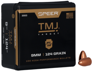 Speer 3993 TMJ9mm .355 124 gr Total Metal Jacket (TMJ) 100 Per Box Speer 3993 TMJ9mm .355 124 gr Total Metal Jacket (TMJ) 100 Per Box