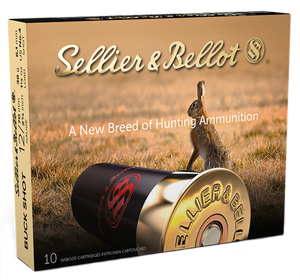 Sellier & Bellot Ammunition 12 Gauge 2-3/4" #4 Buckshot 27 Pellets Sellier & Bellot Ammunition 12 Gauge 2-3/4" #4 Buckshot 27 Pellets