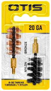 Otis FG520NB Bore Brush Set20 Gauge Shotgun Firearm 2" Long Bronze/Nylon Bristles 2 Per Pkg Otis FG520NB Bore Brush Set20 Gauge Shotgun Firearm 2" Long Bronze/Nylon Bristles 2 Per Pkg