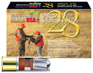 Brenneke SL282BR Brenneke 28 Hunting 28 Gauge 2.75" 5/8 oz Slug Shot 5 Per Box/ 50 Cs Brenneke SL282BR Brenneke 28 Hunting 28 Gauge 2.75" 5/8 oz Slug Shot 5 Per Box/ 50 Cs