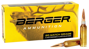 Berger Match Grade Ammunition 300 PRC 205 Grain Elite Hunter Hollow Point 20RD Berger Match Grade Ammunition 300 PRC 205 Grain Elite Hunter Hollow Point 20RD