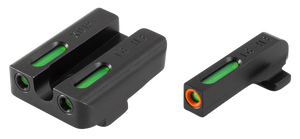 TRUGLO TFX Pro Sight Set Springfield XD, XDM, XDS Tritium / Fiber Optic Green with Orange Front Dot Outline TRUGLO TFX Pro Sight Set Springfield XD, XDM, XDS Tritium / Fiber Optic Green with Orange Front Dot Outline