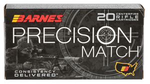 Barnes Bullets 30814 Precision Match Centerfire Rifle 6mm Creedmoor 112 gr Open Tip Match Boat-Tail 20 Per Box/ 10 Cs Barnes Bullets 30814 Precision Match Centerfire Rifle 6mm Creedmoor 112 gr Open Tip Match Boat-Tail 20 Per Box/ 10 Cs