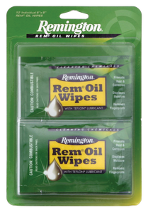 Remington Accessories 18411 Rem OilCleans/Lubricates/Protects Single Pack Wipes 12 Per Pack Remington Accessories 18411 Rem OilCleans/Lubricates/Protects Single Pack Wipes 12 Per Pack