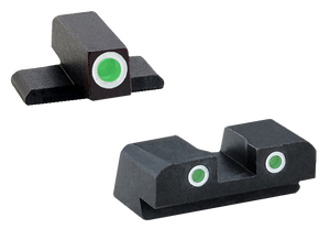 AmeriGlo XD191 Classic Tritium Sight Set for Springfield Armory XDBlack | Green Tritium with White Outline Front and Rear AmeriGlo XD191 Classic Tritium Sight Set for Springfield Armory XDBlack | Green Tritium with White Outline Front and Rear