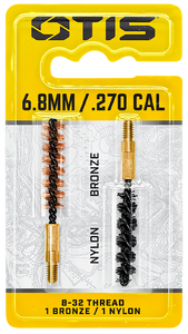 Otis FG327NB Bore Brush Set6.8mm/7mm/270 Cal 8-32" Thread 2" Long Bronze/Nylon Bristles 2 Per Pkg Otis FG327NB Bore Brush Set6.8mm/7mm/270 Cal 8-32" Thread 2" Long Bronze/Nylon Bristles 2 Per Pkg