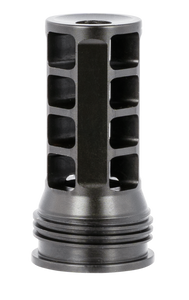 Huxwrx 1574 QD 762 Muzzle Brake Black with 5/8"-24 tpi Threads, 2.30" OAL & 1.20" Diameter for 30 Cal AR-Platform Huxwrx 1574 QD 762 Muzzle Brake Black with 5/8"-24 tpi Threads, 2.30" OAL & 1.20" Diameter for 30 Cal AR-Platform
