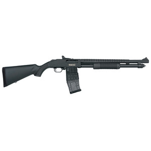 Mossberg 590M 18.5" 12ga 2.75" Mag-Fed Pump Action Shotgun W/ Ghost Rings Sights Mossberg 590M 18.5" 12ga 2.75" Mag-Fed Pump Action Shotgun W/ Ghost Rings Sights