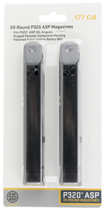 Sig Sauer Magazine P320 177 Caliber Pellet Air Pistol 20-Round 2PK Sig Sauer Magazine P320 177 Caliber Pellet Air Pistol 20-Round 2PK