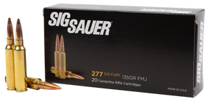 Sig Sauer E277SFB13520 Elite Ball277 Sig Fury 135 gr 2750 fps FMJ20 Bx/10 Cs Sig Sauer E277SFB13520 Elite Ball277 Sig Fury 135 gr 2750 fps FMJ20 Bx/10 Cs