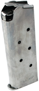 Sig Sauer Magazine Sig 1911 Officer, Compact 45 ACP 7-Round Stainless Steel Sig Sauer Magazine Sig 1911 Officer, Compact 45 ACP 7-Round Stainless Steel