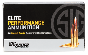 Sig Sauer Elite Performance Match Grade Ammunition 30-06 Springfield 175 Grain Open Tip Match 20RD Sig Sauer Elite Performance Match Grade Ammunition 30-06 Springfield 175 Grain Open Tip Match 20RD