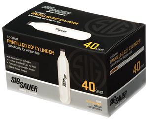 Sig Sauer Airguns AC1240 CO2 Cylinders Cartridges, 12 Grams, 40 Per Box Sig Sauer Airguns AC1240 CO2 Cylinders Cartridges, 12 Grams, 40 Per Box