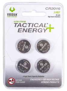 Viridian 350-0013 CR2016 Tactical Energy Li-Ion 4 Pack