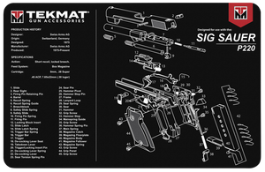 Beck Tek Sig Sauer P220 Tekmat Tekr17sigp220 17x11 Hg Mat Sig P220 Beck Tek Sig Sauer P220 Tekmat Tekr17sigp220 17x11 Hg Mat Sig P220