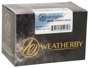 Weatherby Unprimed Cases Wthby Brass300pct50 300 Prc 50