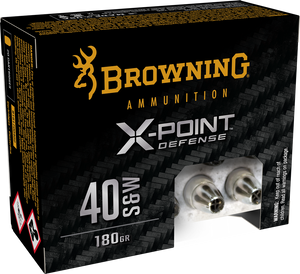 Browning Ammo X-point Brna B191700402 40s&w Xpoint Dfns 180gr 20/10 Browning Ammo X-point Brna B191700402 40s&w Xpoint Dfns 180gr 20/10