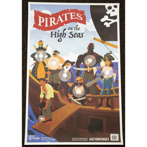 Action Tgt Pirates High Seas 100pk Action Tgt Pirates High Seas 100pk