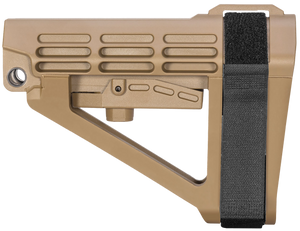 SB Tactical SBA4X-02-SB SBA4 Synthetic Flat Dark Earth 5-Position Adjustable for AR-Platform SB Tactical SBA4X-02-SB SBA4 Synthetic Flat Dark Earth 5-Position Adjustable for AR-Platform
