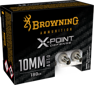 Browning Ammo X-point Brna B191700102 10mm Xpoint Dfns 180gr 20/10 Browning Ammo X-point Brna B191700102 10mm Xpoint Dfns 180gr 20/10
