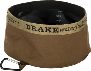 Drake Waterfowl Travel Food & Water Bowl Drake Gd8100brn Gun Dog Travel Food/water Bwl Brn Drake Waterfowl Travel Food & Water Bowl Drake Gd8100brn Gun Dog Travel Food/water Bwl Brn