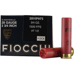 Fiocchi Exacta Heavy Target Ammunition 28 Gauge 2 3/4" 3/4 oz #7.5 Shot Fiocchi Exacta Heavy Target Ammunition 28 Gauge 2 3/4" 3/4 oz #7.5 Shot