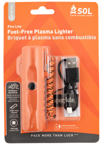 Survive Outdoors LongerFire Lite Fuel Free Lighter Orange Includes USB Cable / Lanyard Survive Outdoors LongerFire Lite Fuel Free Lighter Orange Includes USB Cable / Lanyard