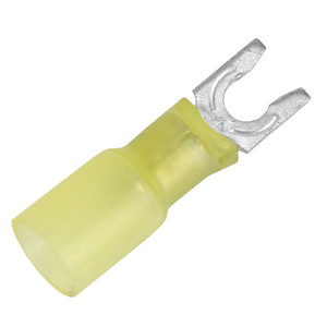 Pacer 12-10 AWG Heat Shrink Spade Terminal - #8 Stud Size - 3 Pack Pacer 12-10 AWG Heat Shrink Spade Terminal - #8 Stud Size - 3 Pack