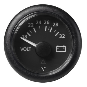 Veratron 52mm (2-1/16") Viewline Voltmeter 18-32V - Black Dial & Bezel Veratron 52mm (2-1/16") Viewline Voltmeter 18-32V - Black Dial & Bezel