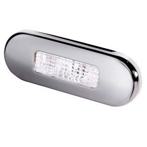 Hella Marine Surface Mount Oblong LED Courtesy Lamp - White LED - Stainless Steel Bezel Hella Marine Surface Mount Oblong LED Courtesy Lamp - White LED - Stainless Steel Bezel