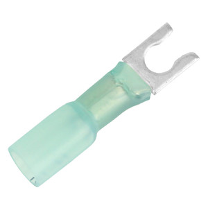 Pacer 16-14 AWG Heat Shrink Spade Terminal - #10 Stud Size - 100 Pack Pacer 16-14 AWG Heat Shrink Spade Terminal - #10 Stud Size - 100 Pack