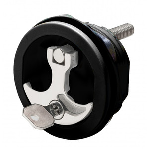 Whitecap Compression Handle CP Zamac/Black Nylon Locking Fresh Water Use Only Whitecap Compression Handle CP Zamac/Black Nylon Locking Fresh Water Use Only