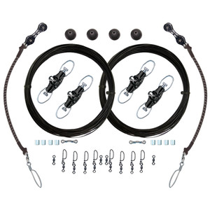 Rupp Double Rigging Kit w/Nok-Outs - 320' Black Mono Rupp Double Rigging Kit w/Nok-Outs - 320' Black Mono