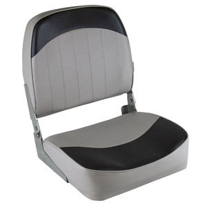 Wise Standard Low-Back Fishing Seat - Grey/Charcoal Wise Standard Low-Back Fishing Seat - Grey/Charcoal