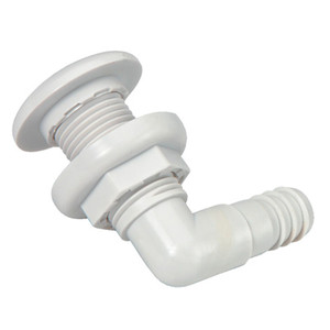 Johnson Pump Thru-Hull Connector - 3/4" - 90™ - White Johnson Pump Thru-Hull Connector - 3/4" - 90™ - White