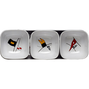 Marine Business Melamine Snack Set - REGATA - Set of 4 Marine Business Melamine Snack Set - REGATA - Set of 4
