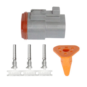 Pacer DT Deutsch Plug Repair Kit - 14-18 AWG (3 Position) Pacer DT Deutsch Plug Repair Kit - 14-18 AWG (3 Position)