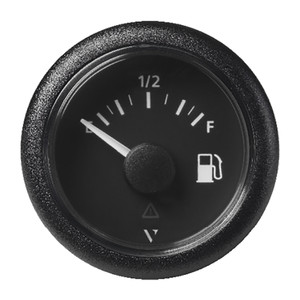 Veratron 52MM (2-1/16") ViewLine Fuel Level Gauge Empty-Full - 0-90 OHM - Black Dial & Round Bezel Veratron 52MM (2-1/16") ViewLine Fuel Level Gauge Empty-Full - 0-90 OHM - Black Dial & Round Bezel