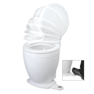 Jabsco Lite Flush Electric 12V Toilet w/Footswitch Jabsco Lite Flush Electric 12V Toilet w/Footswitch